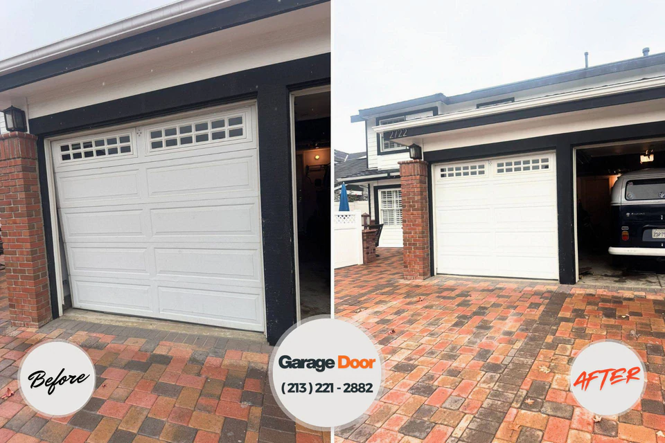 Before and after: garage door repair Trooper, PA